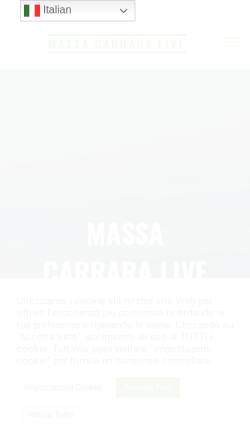 Vorschau der mobilen Webseite www.massacarrara-live.it, Massa Carrara Live Guide