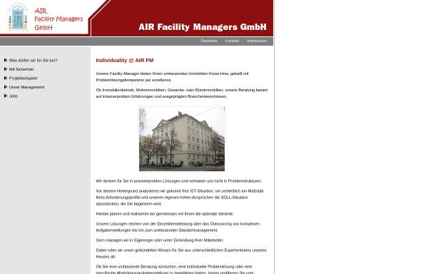 Vorschau von www.air-fm.de, Air Facility Managers GmbH