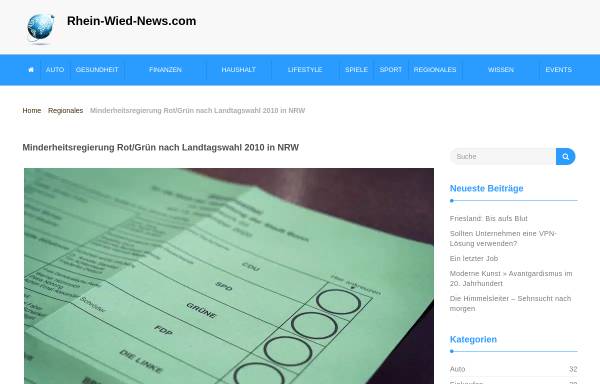 Vorschau von www.landtagswahl-2010-nrw.de, Landtagswahl NRW - Warum wählst du?