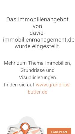Vorschau der mobilen Webseite www.david-immobilienmanagement.de, David Immobilienmanagement