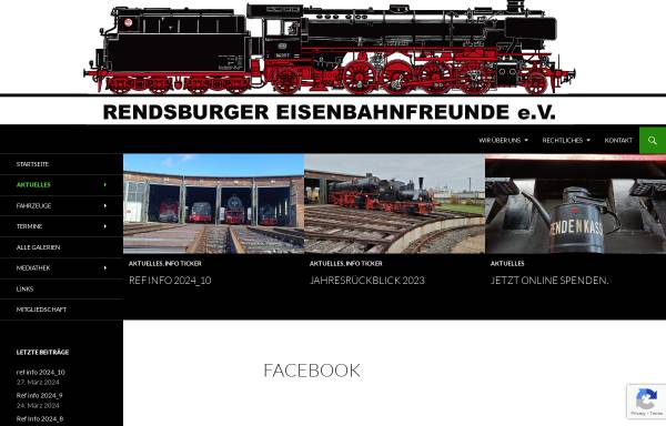 Vorschau von www.rendsburger-eisenbahnfreunde.de, Rendsburger Eisenbahnfreunde e.V.