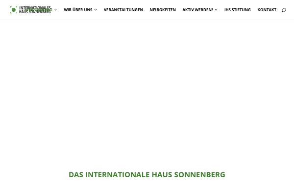 Vorschau von www.sonnenberg-international.de, Internationales Haus Sonnenberg e.V.