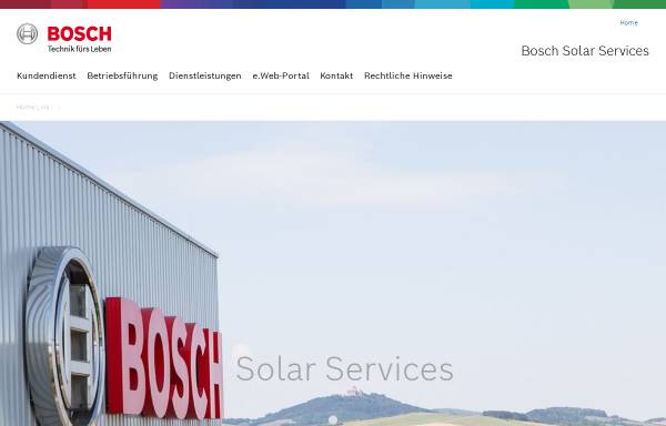 Vorschau von www.bosch-solarenergy.de, Bosch Solar Energy AG