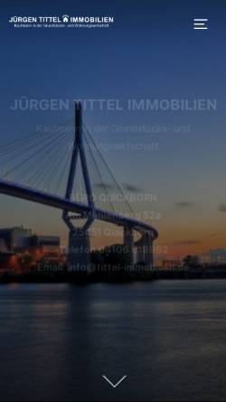 Vorschau der mobilen Webseite www.tittel-immobilien.de, Jürgen Tittel Immobilien