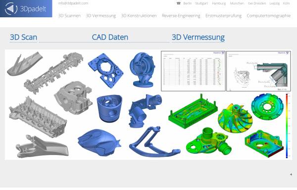 Vorschau von www.3dpadelt.de, 3D Padelt GmbH