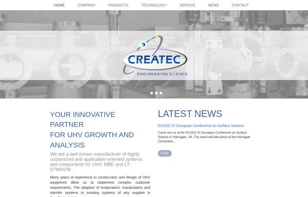 Vorschau von www.createc.de, Createc GmbH
