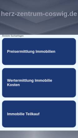 Vorschau der mobilen Webseite www.herz-zentrum-coswig.de, Herz-Zentrum Coswig