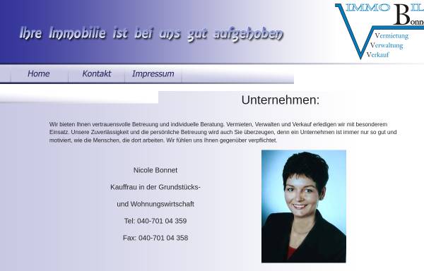 Vorschau von www.bonnet-immobilien.de, Nicole Bonnet Immobilien