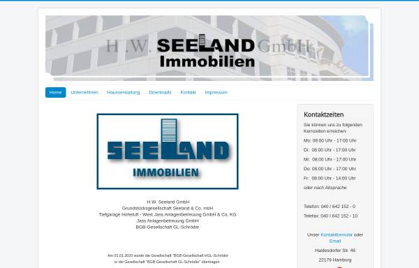 Vorschau von www.seeland-immobilien.de, Seeland Immobilien
