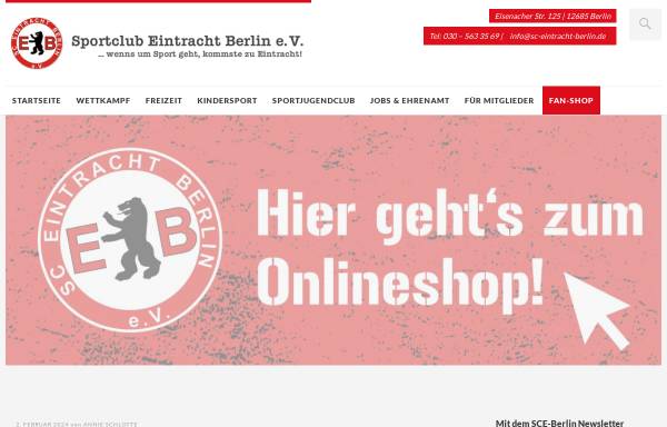 Vorschau von www.sc-eintracht-berlin.de, SC Eintracht Innova