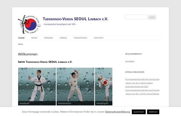 Vorschau von www.taekwondo-limbach.de, Taekwondo-Verein Seoul Limbach e.V.