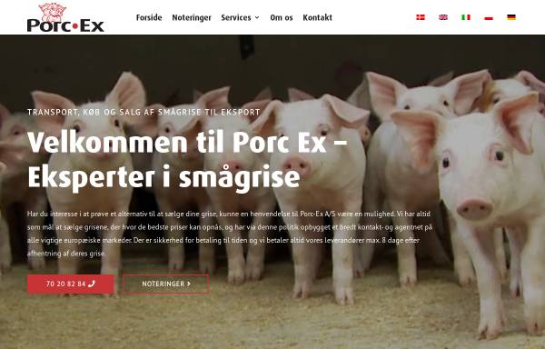 Vorschau von www.porc-ex.dk, Porc-Ex Breeding A/S