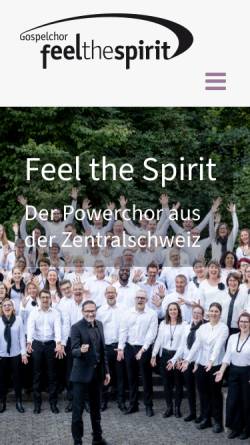 Vorschau der mobilen Webseite www.feelthespirit.ch, Feel the Spirit