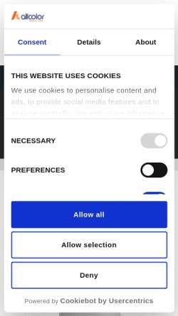 Vorschau der mobilen Webseite www.allcolor.de, Allcolor GmbH