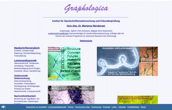 Vorschau von www.graphologica.com, Graphologica