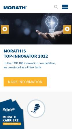 Vorschau der mobilen Webseite www.morath.eu, Morath GmbH