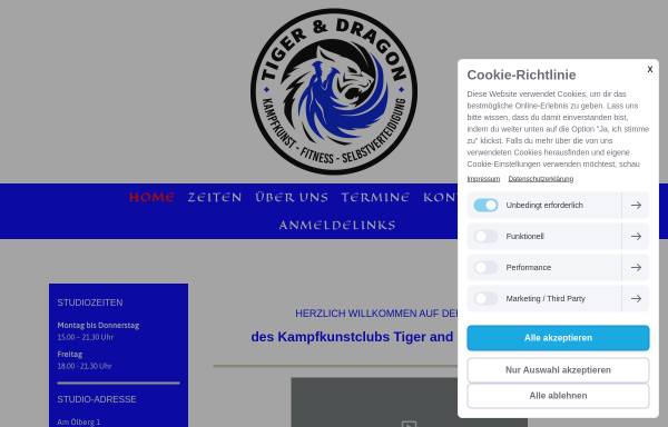 Vorschau von www.tiger-and-dragon-club.de, Tiger and Dragon Club Alsfeld e.V.