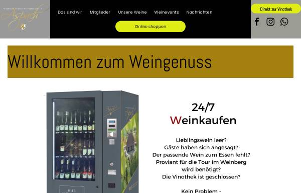 Vorschau von www.wg-aspach.de, Weingärtnergenossenschaft Aspach eG