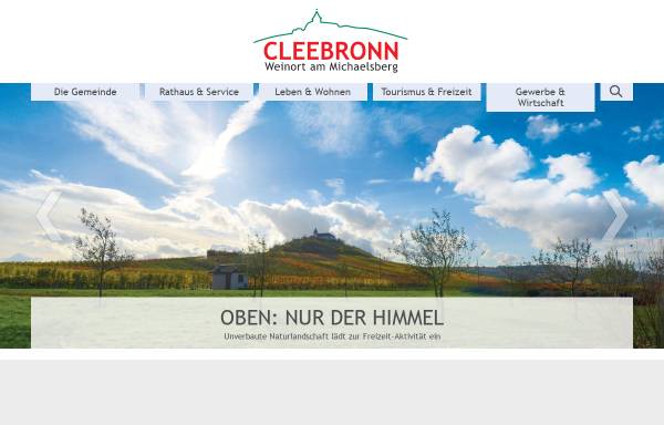 Vorschau von www.cleebronn.de, Gemeinde Cleebronn