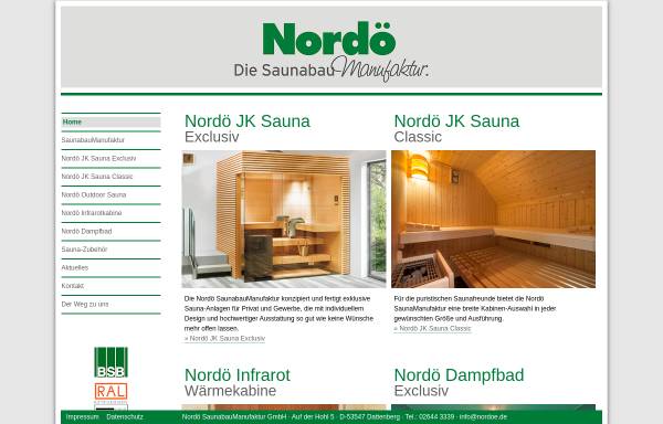 Vorschau von www.nordoe-saunabau.de, Saunabau Nordö GmbH