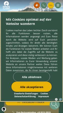 Vorschau der mobilen Webseite www.badhindelang.de, Bad Hindelang
