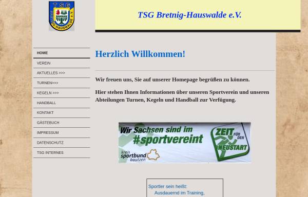 Vorschau von www.tsg-bretnig-hauswalde.de, TSG Bretnig-Hauswalde