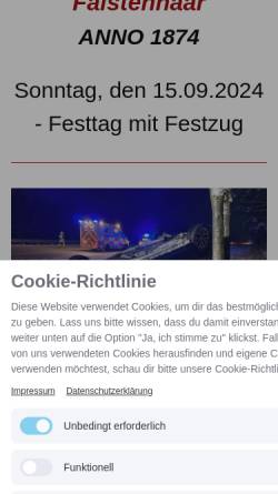 Vorschau der mobilen Webseite www.ff-hofolding.de, Freiwillige Feuerwehr Hofolding