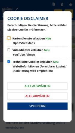 Vorschau der mobilen Webseite www.germersheim.eu, Stadt Germersheim