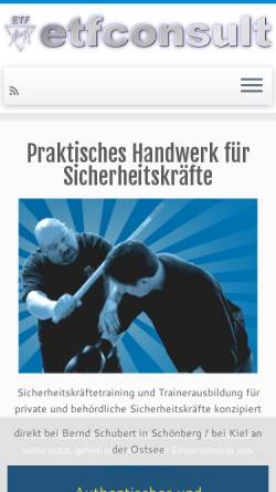 Vorschau der mobilen Webseite www.etfconsult.de, ETF-Ausbildungszentrum