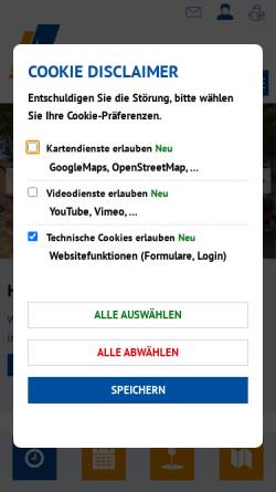 Vorschau der mobilen Webseite www.idstein.de, Stadt Idstein