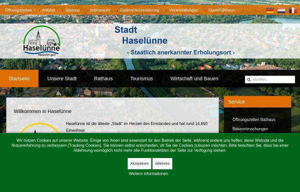Vorschau von www.haseluenne.de, Stadt Haselünne