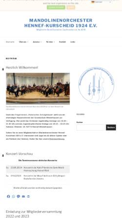 Vorschau der mobilen Webseite www.mandolinenorchester-hennef-kurscheid.de, Mandolinenorchester Hennef-Kurscheid 1924 e.V.