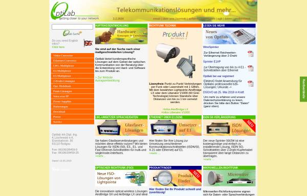 Vorschau von www.optilab.de, Optilab OHG