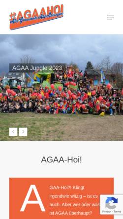 Vorschau der mobilen Webseite agaa.de, Gaussianer.de