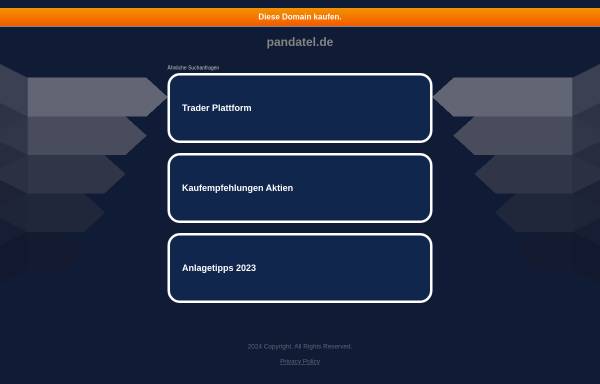 Vorschau von www.pandatel.de, Pandatel AG