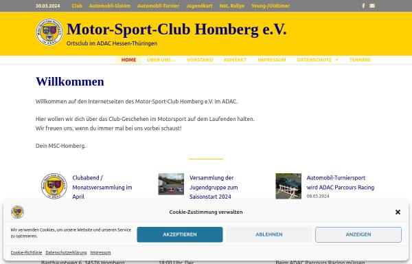 Vorschau von msc-homberg.de, Motor-Sport-Club Homberg e.V. im ADAC