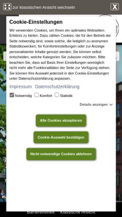 Vorschau der mobilen Webseite www.kyritz.de, Stadt Kyritz