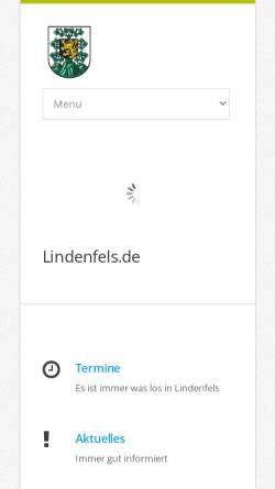 Vorschau der mobilen Webseite www.lindenfels.de, Lindenfels