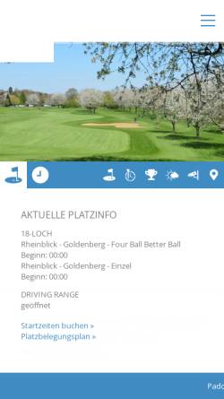 Vorschau der mobilen Webseite www.golfclubrheinblick.de, Golfclub Rheinblick