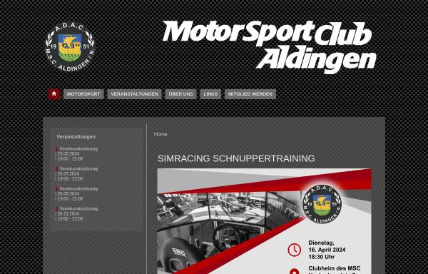 Vorschau von www.msc-aldingen.de, Motorsportclub Aldingen im ADAC e.V.
