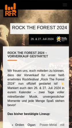 Vorschau der mobilen Webseite rockfreunde.de, Rockfreunde Rengsdorf e.V.