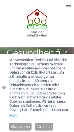 Vorschau der mobilen Webseite czsw.de, Chen-Zentrum Südwest