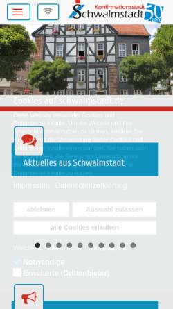 Vorschau der mobilen Webseite www.schwalmstadt.de, Schwalmstadt