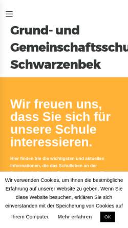 Vorschau der mobilen Webseite gemeinschaftsschule-schwarzenbek.de, Realschule Schwarzenbek