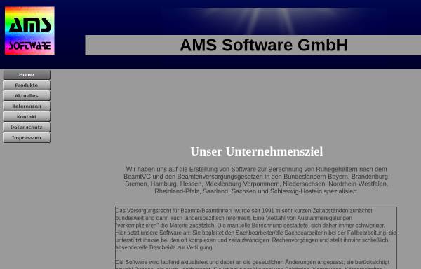 Vorschau von www.ams-software.de, AMS Software GmbH