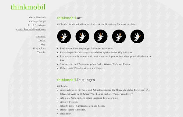 Vorschau von www.thinkmobil.de, Thinkmobil - Martin Dambach