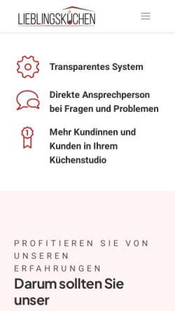 Vorschau der mobilen Webseite www.kueche-und-co.de, Küche & Co GmbH
