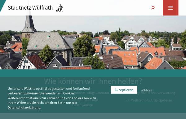 Vorschau von www.wuelfrath.net, Wülfrather Stadtnetz