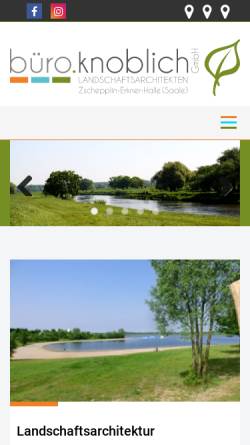 Vorschau der mobilen Webseite www.bk-landschaftsarchitekten.de, Büro Knoblich, Garten- und Landschaftsarchitekten BDLA/IFLA