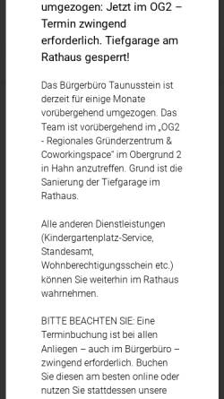 Offizielle Seite der Stadt Taunusstein